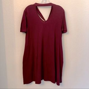 Zenana Premium Burgundy Swing Dress M
